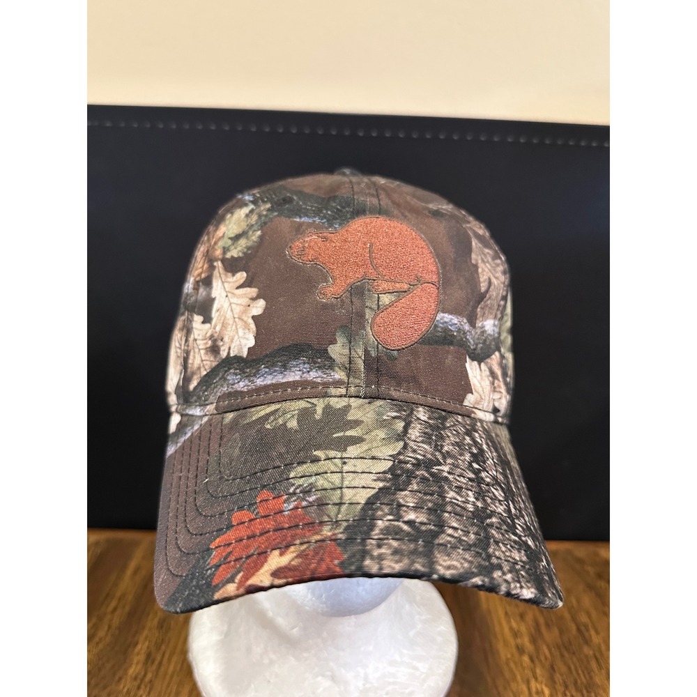 Otto Mens Camouflage Beaver Embroidered Baseball Cap Camo Hunting Hat Adjustable